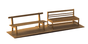 Ferro Train M-218 - 2 different benches, brass kit
